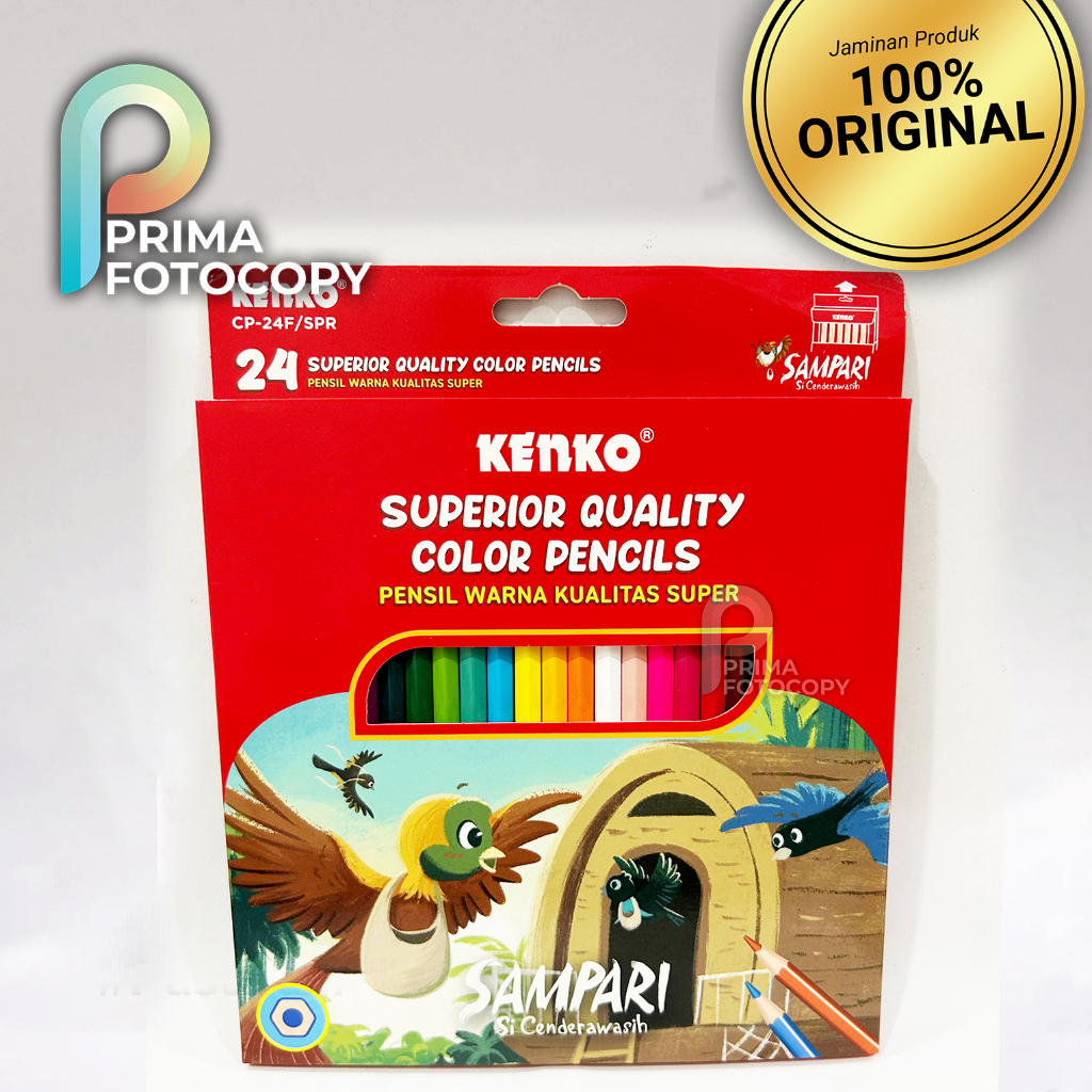

Pensil Warna Kenko 24 Warna | Untuk Mewarnai Menggambar Anak Anak