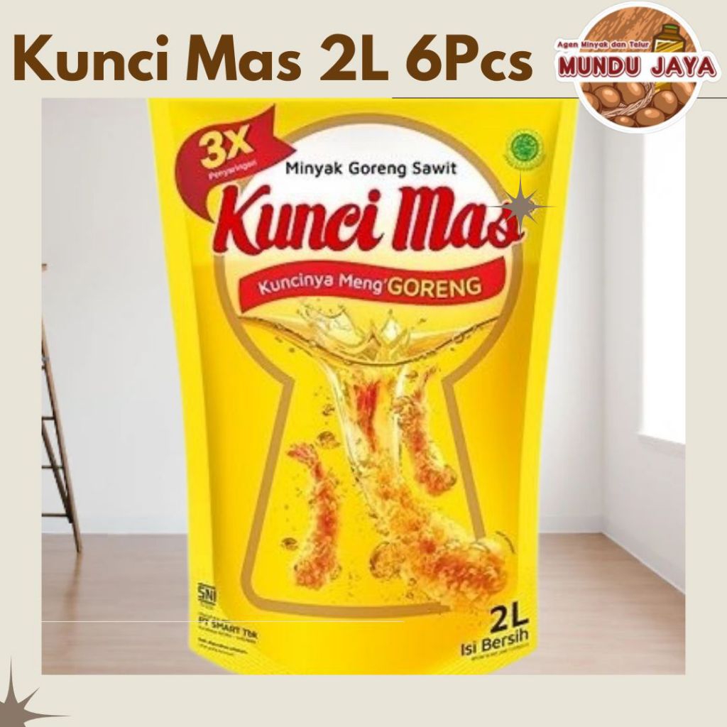 

Minyak goreng kunci mas 2 liter 1 dus (6pcs)