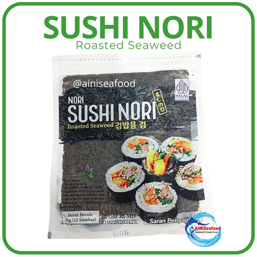 

Java Superfood Sushi Nori Roasted Seaweed Rumput Laut Sushi Halal untuk Sushi Onigiri Kimbab Gimbab