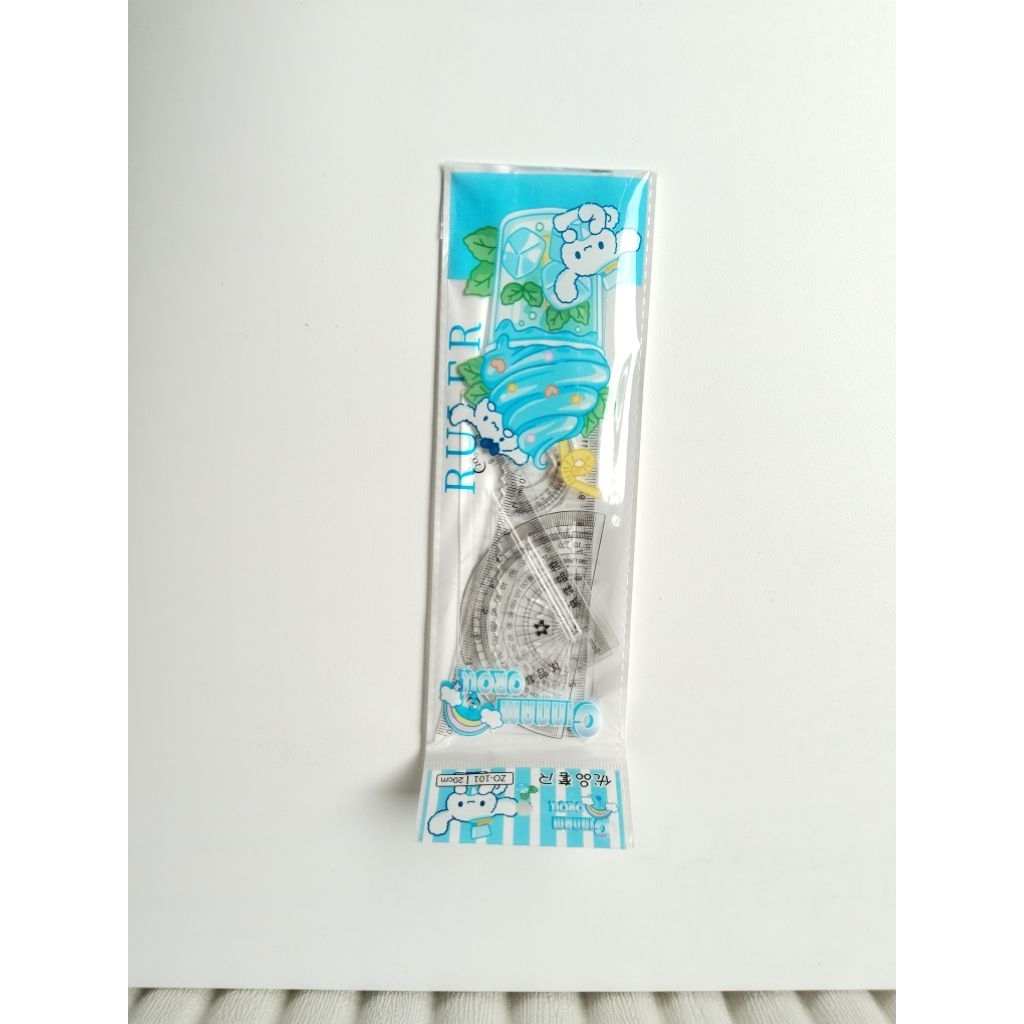 

satu set penggaris isi 4 bungkus plastik opp