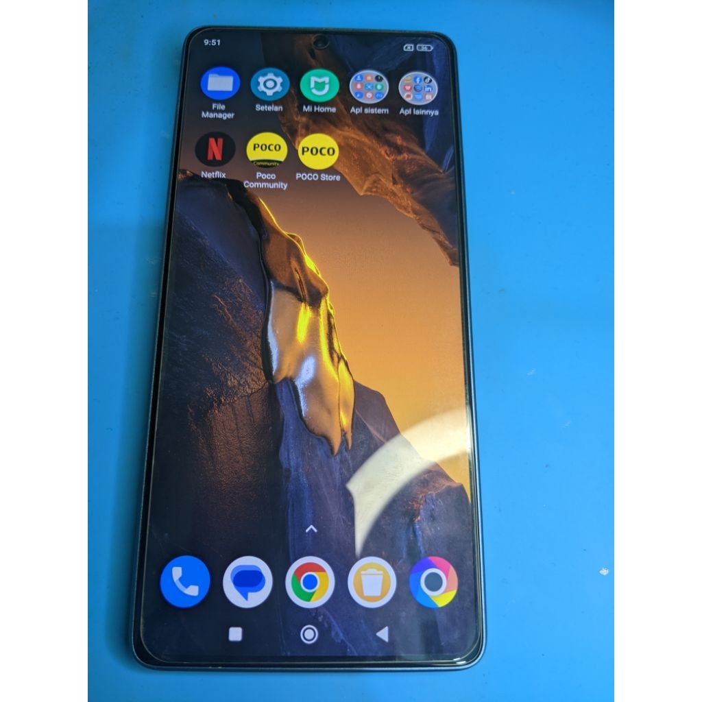 LCD POCO F5 5G ORIGINAL COPOTAN, TINGGAL PASANG MESIN