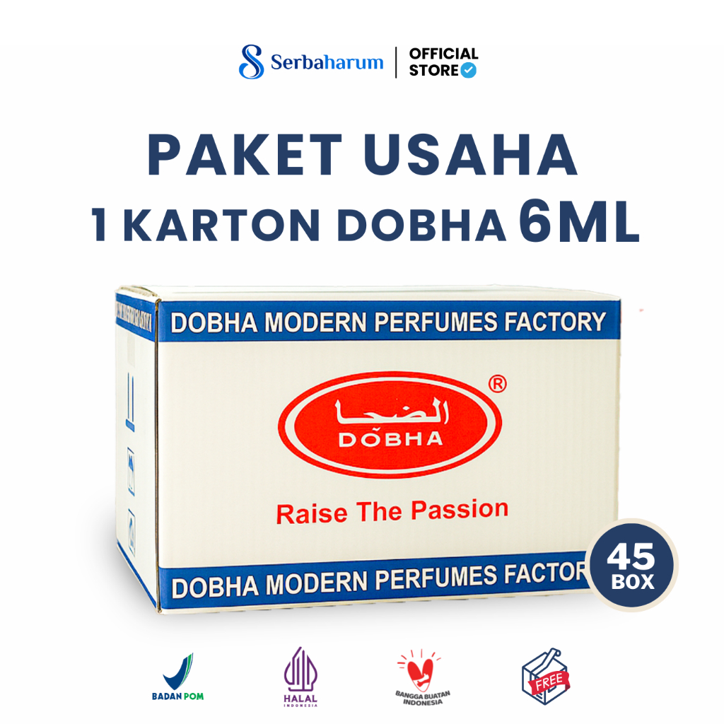 Grosir Paket Usaha 1 Karton Parfum Minyak Wangi DOBHA 6ML BPOM ORIGINAL Isi 22.5 Lusin / 45 Box / 27