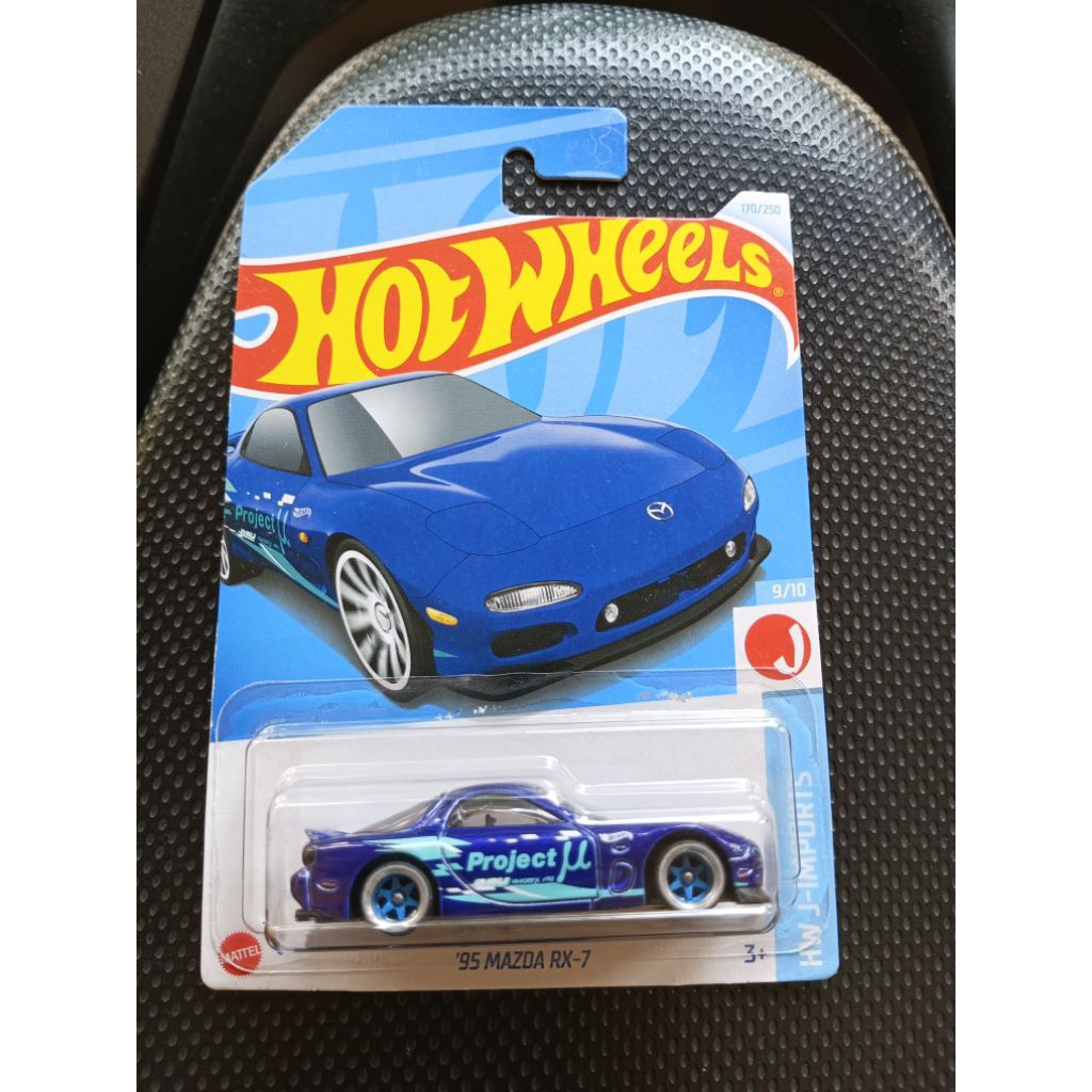 Hotwheels Reguler 95 mazda RX-7 custom ban kret losse aseton