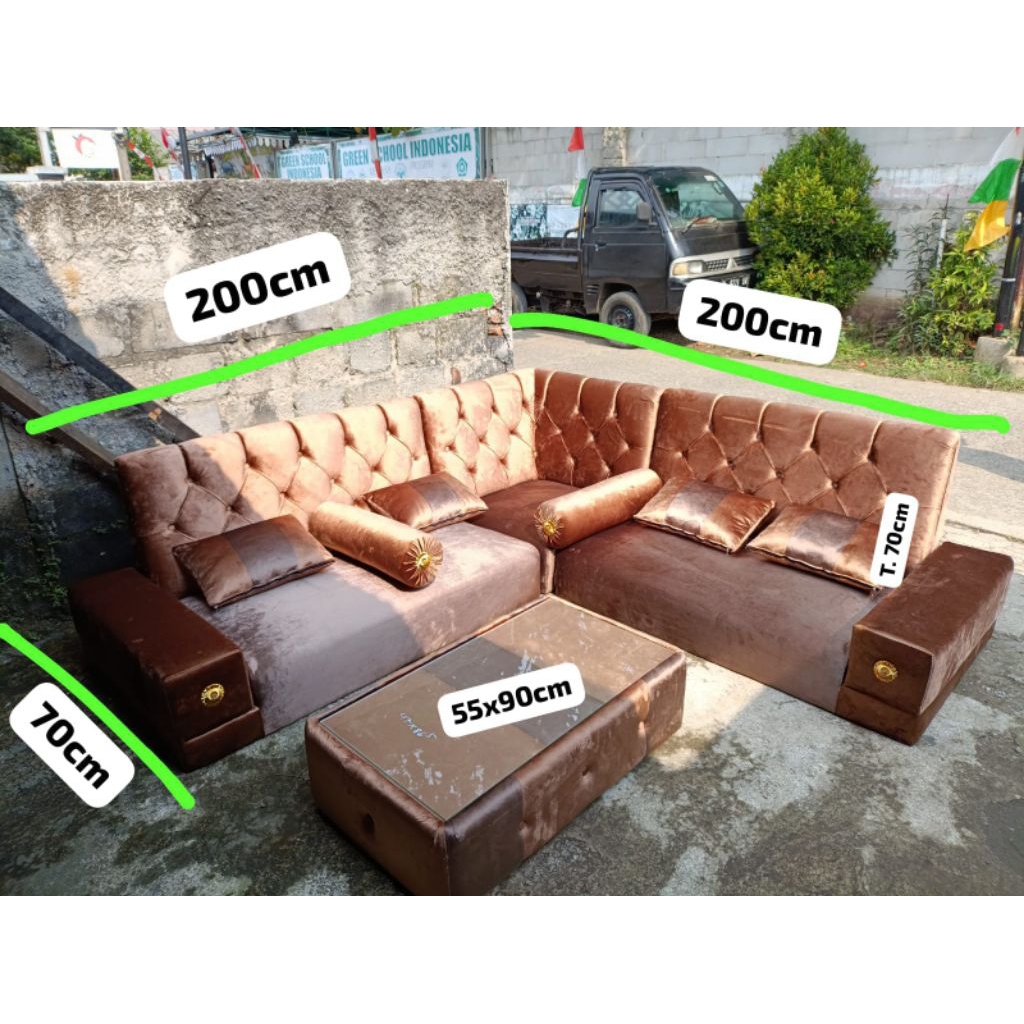 Sofa misnad + meja