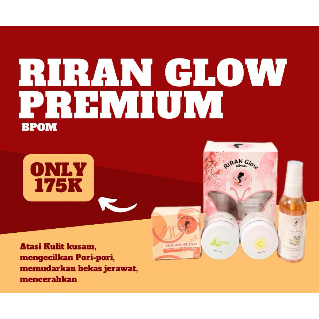 NR RIRAN GLOW PREMIUM BPOM 4in/ isi 4 item