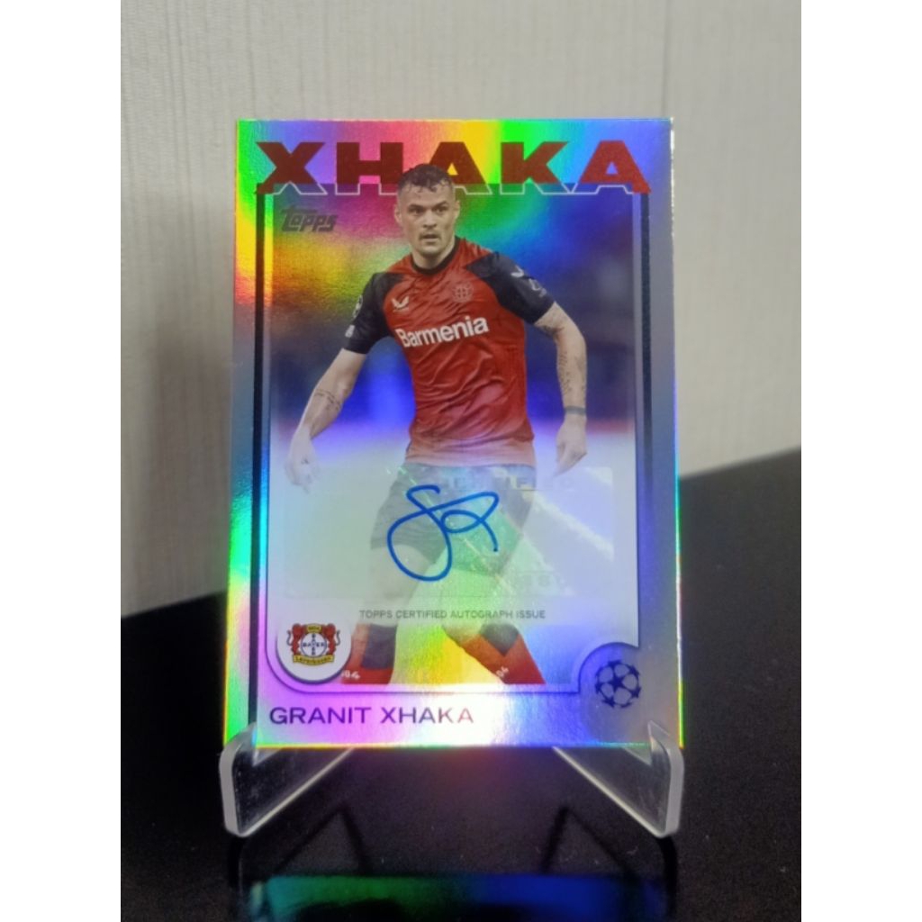 Xhaka, Autograph, Topps Soccer Card
