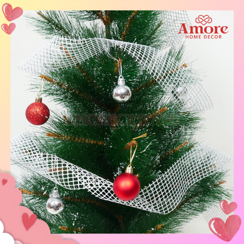 

*[5 METER] PITA GLITER JARING / PITA JALA NATAL / KAIN JARING KOTAK / DEKORASI XMAS / HIASAN POHON PINUS / RIBBON / POHON CEMARA