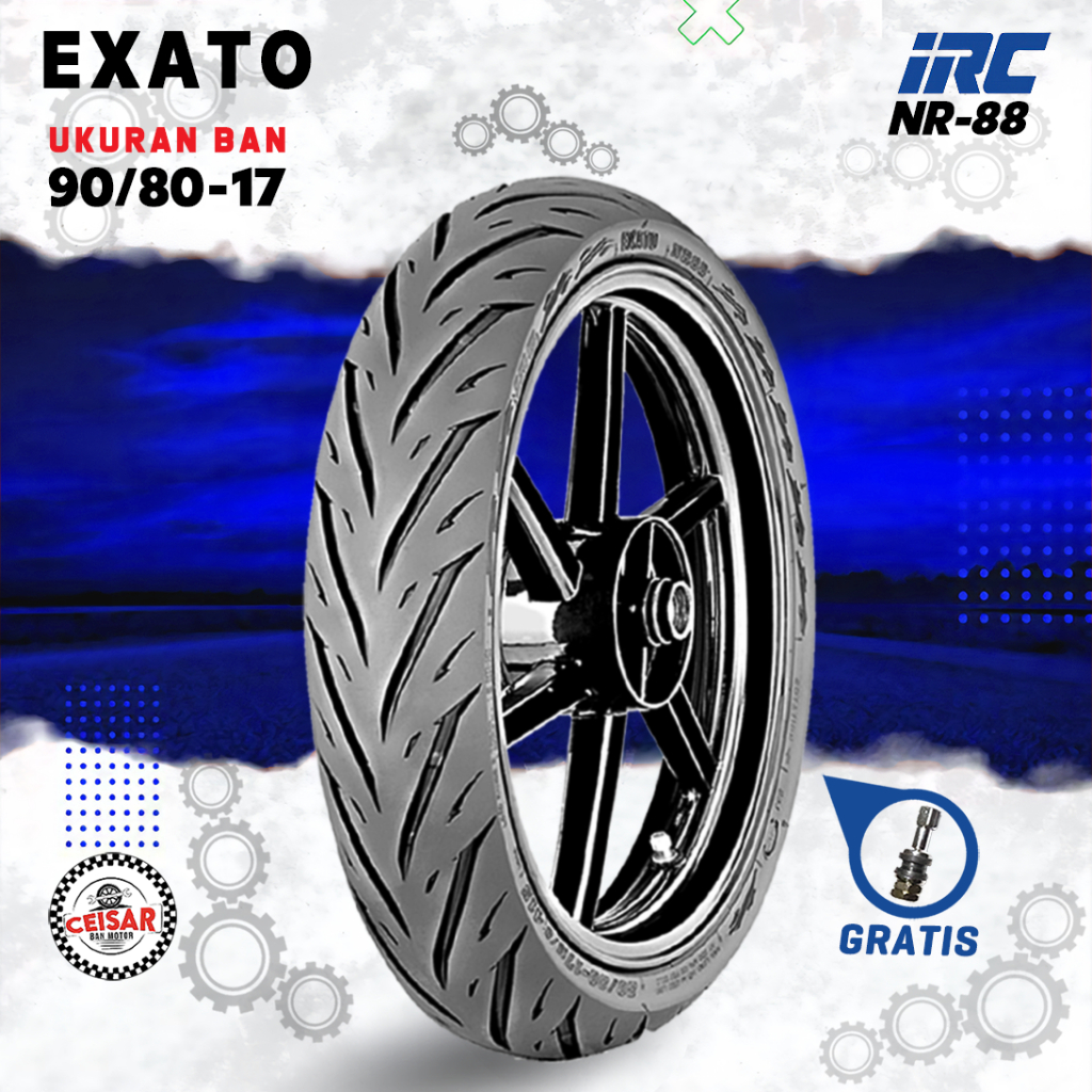 [PROMO MURAH] Ban Motor Bebek IRC EXATO 90/80 Ring 17 Tubeless