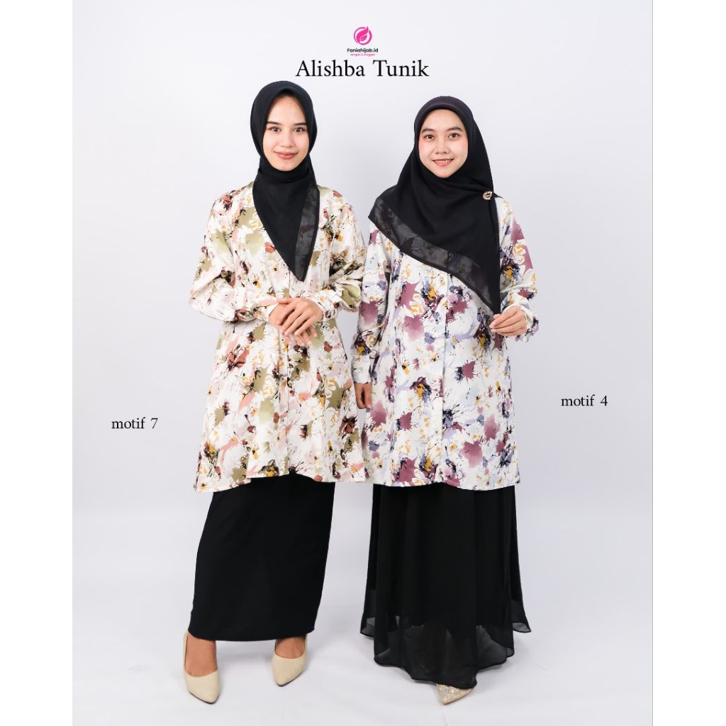 Alishba Tunik By Fania Hijab - Atasan Muslim Wanita
