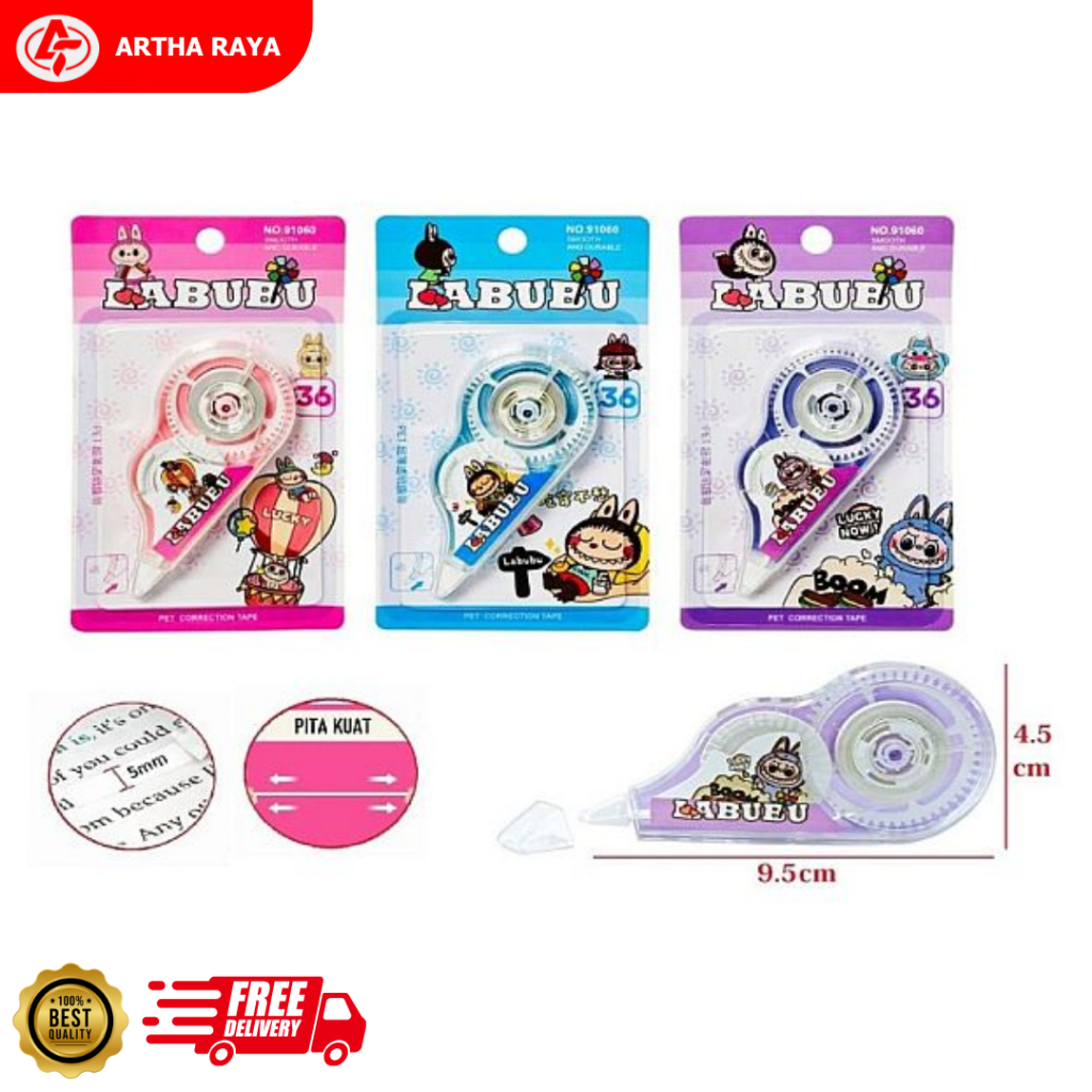 

Correction Tape Karakter Labubu 5mm NO.91060