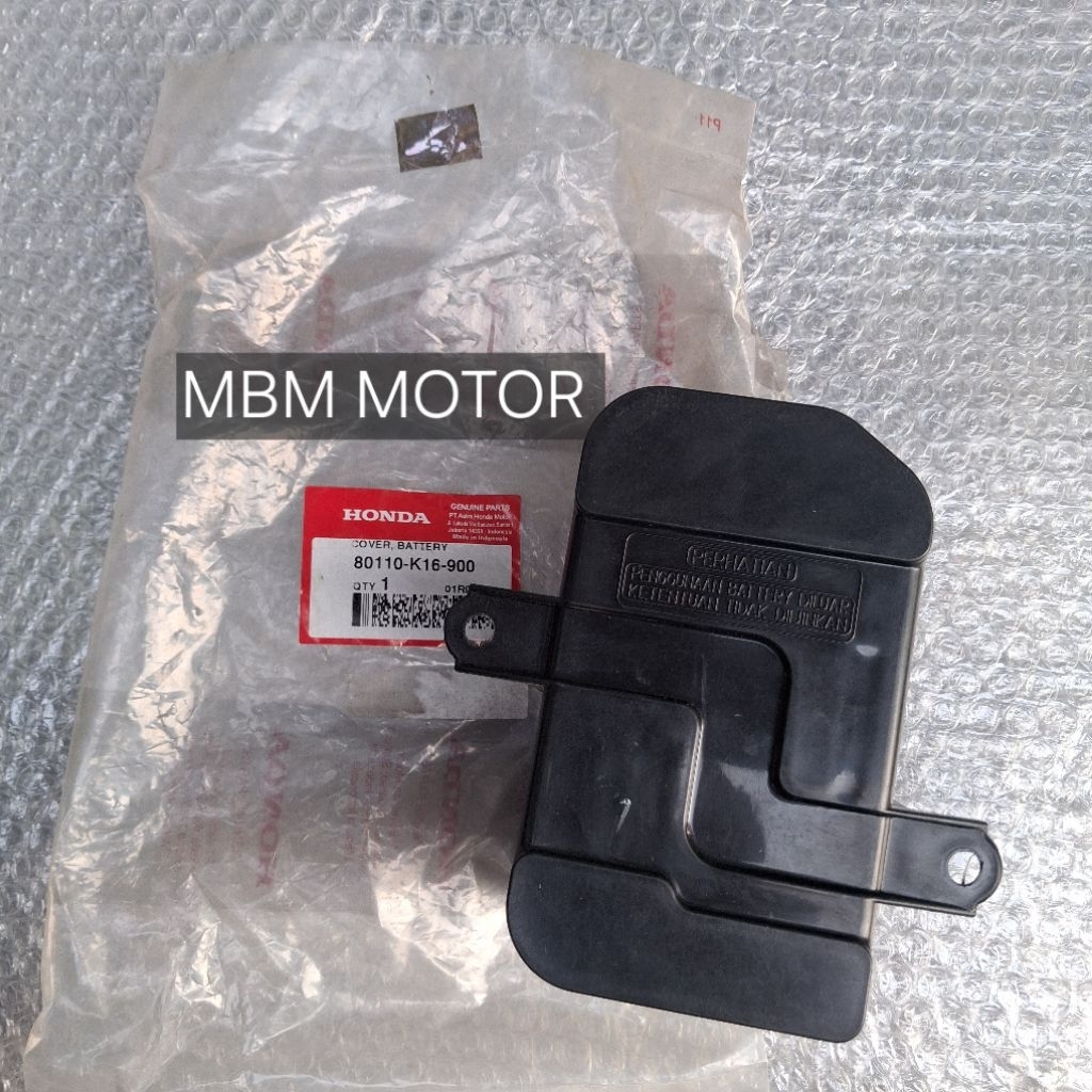 COVER TUTUP ACCU AKI BATTERY ASSY HONDA SCOOPY ESP BEAT FI ORI AHM 80110-K16-900