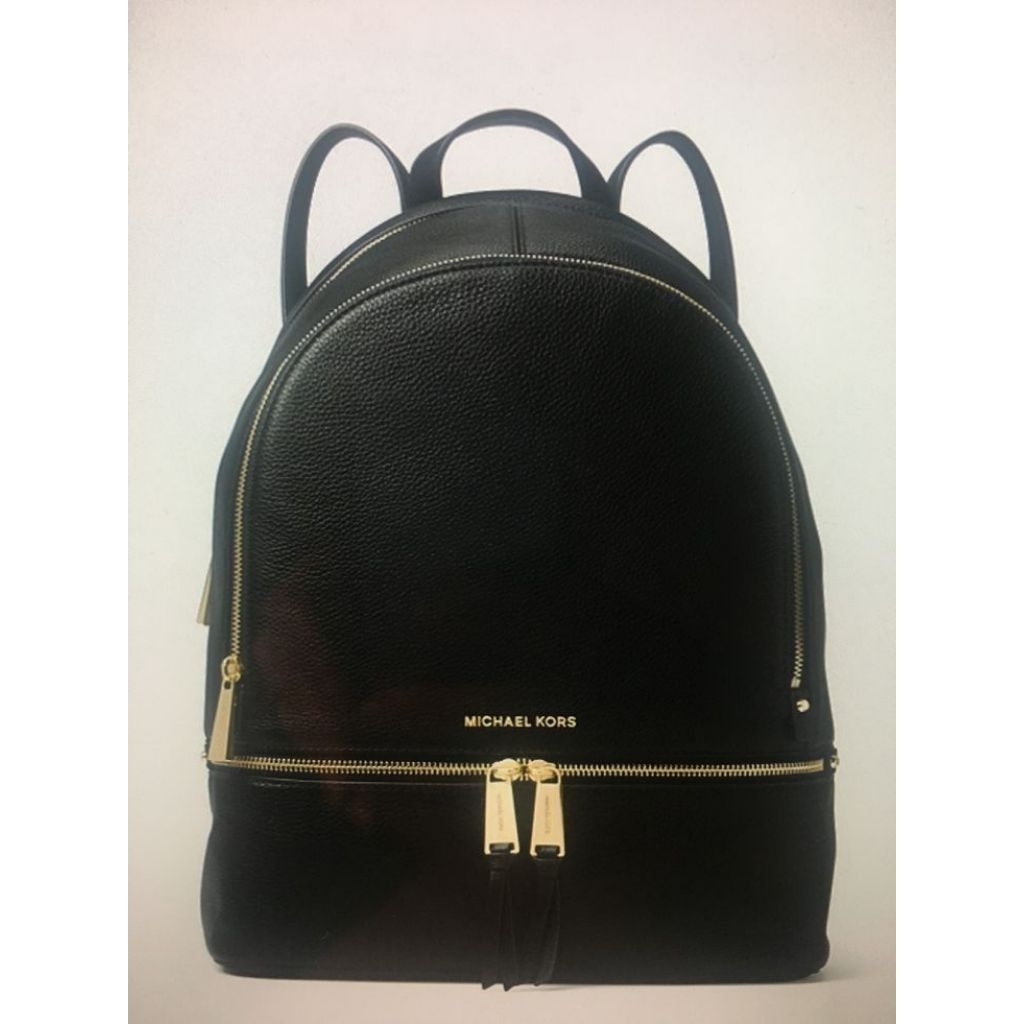 PRELOVED BACKPACK WANITA MK HITAM TAS RANSEL TAS KULIT ORIGINAL