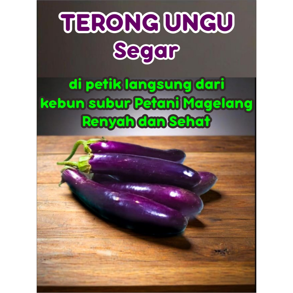 

Terong Ungu Fresh 1 Kg – Cocok untuk Tumis, Balado & Sambal