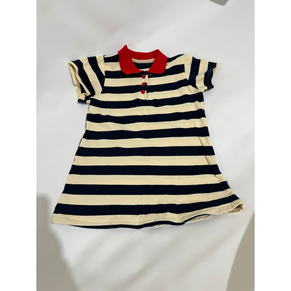Preloved Polo Mini Dress Berkerah anak 3 tahun