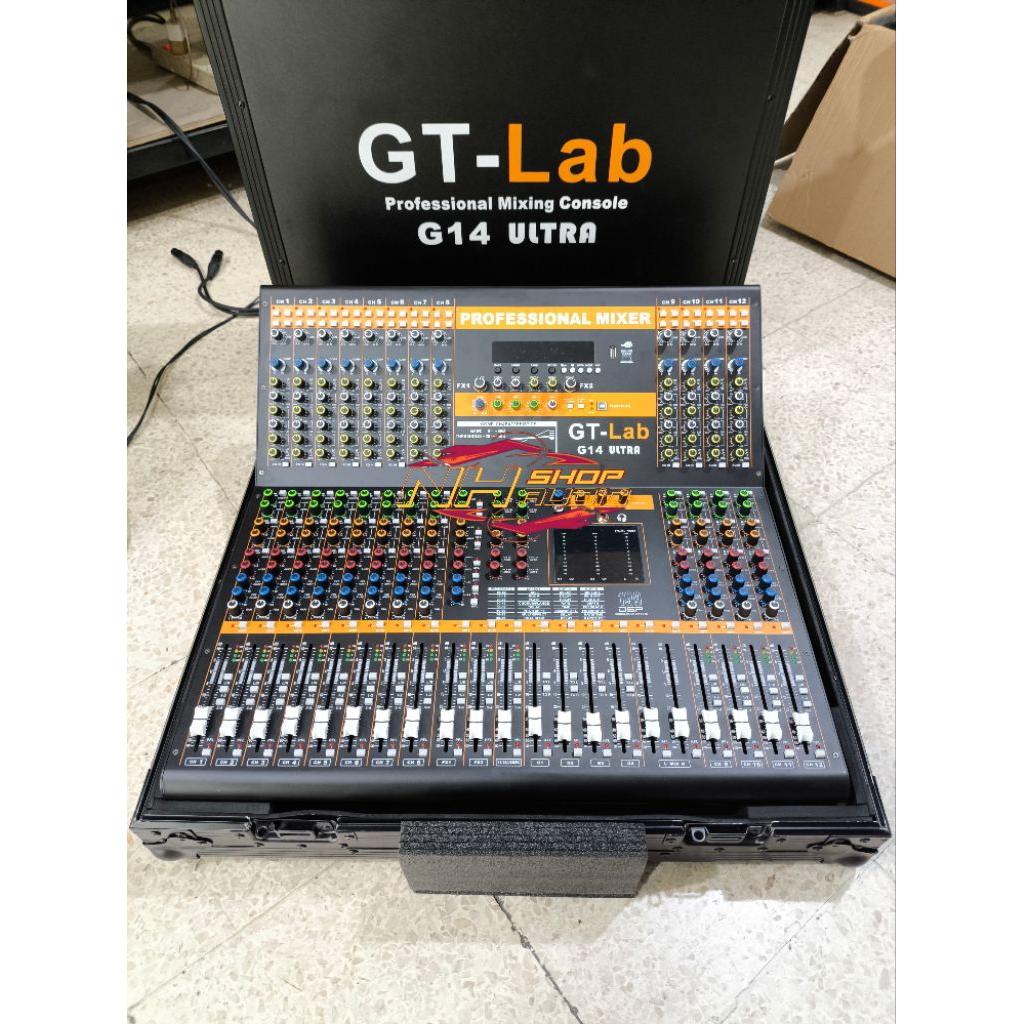 Mixer Audio GT-Lab G14 ULTRA GT-Lab G14 ultra Original By RDW 14 Chanel plus Hardcase mixer double E