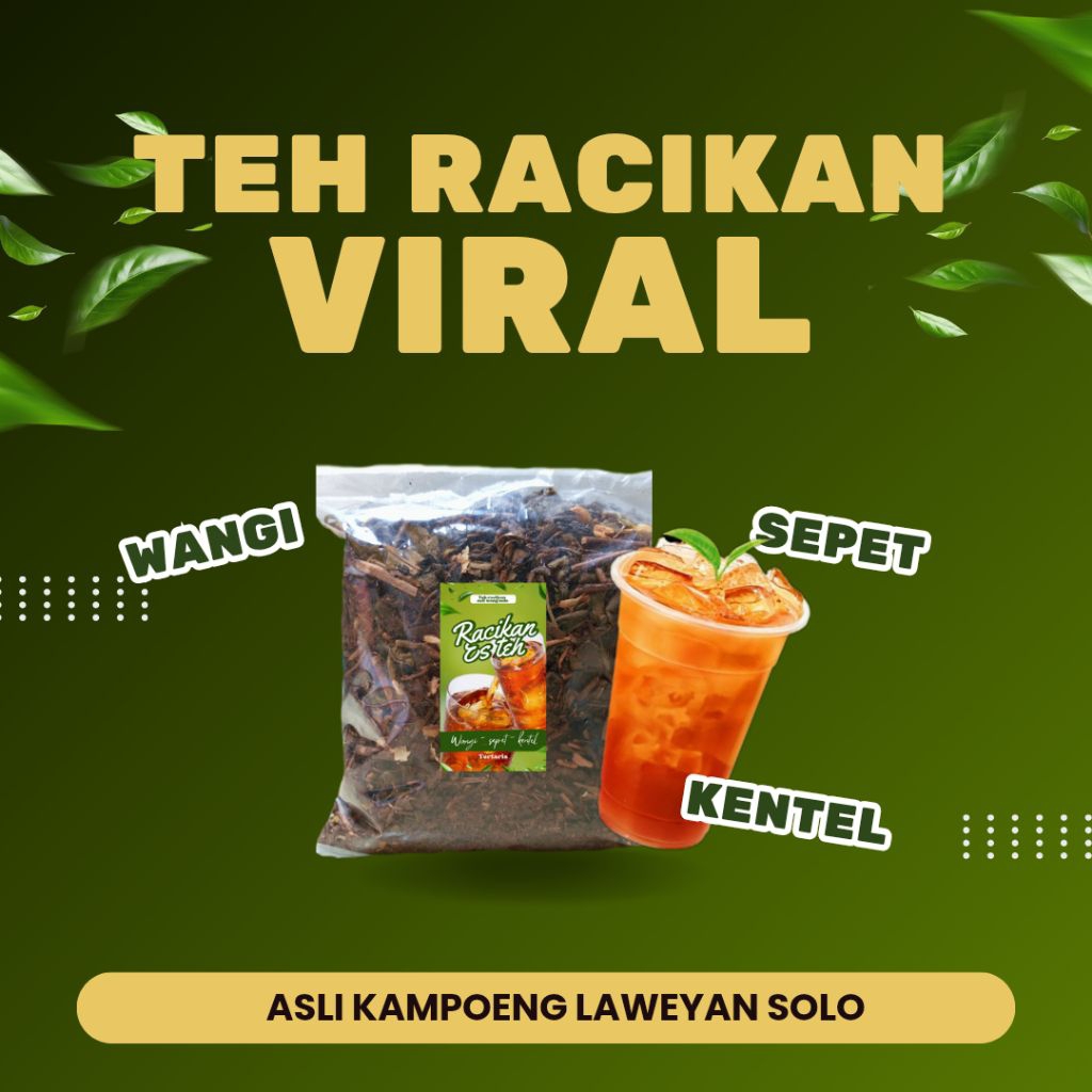 

Teh racikan viral asli kampoeng laweyan solo 80g teh racikan khas wedangan solo, teh racikan wong solo viral