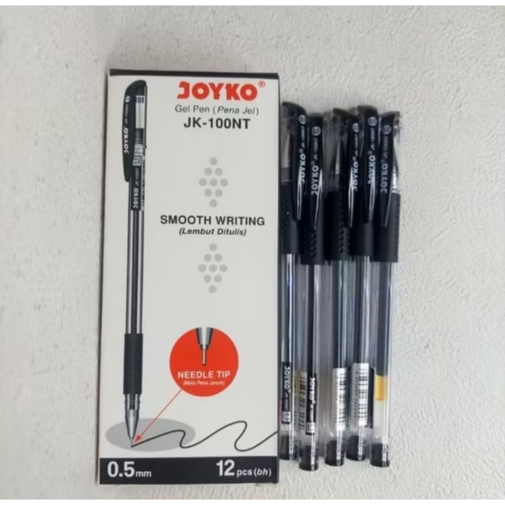 

Pulpen Gel joyko/pulpen Gel lancip 0,5/pulpen joyko Jk-NT 1000 (ecer)