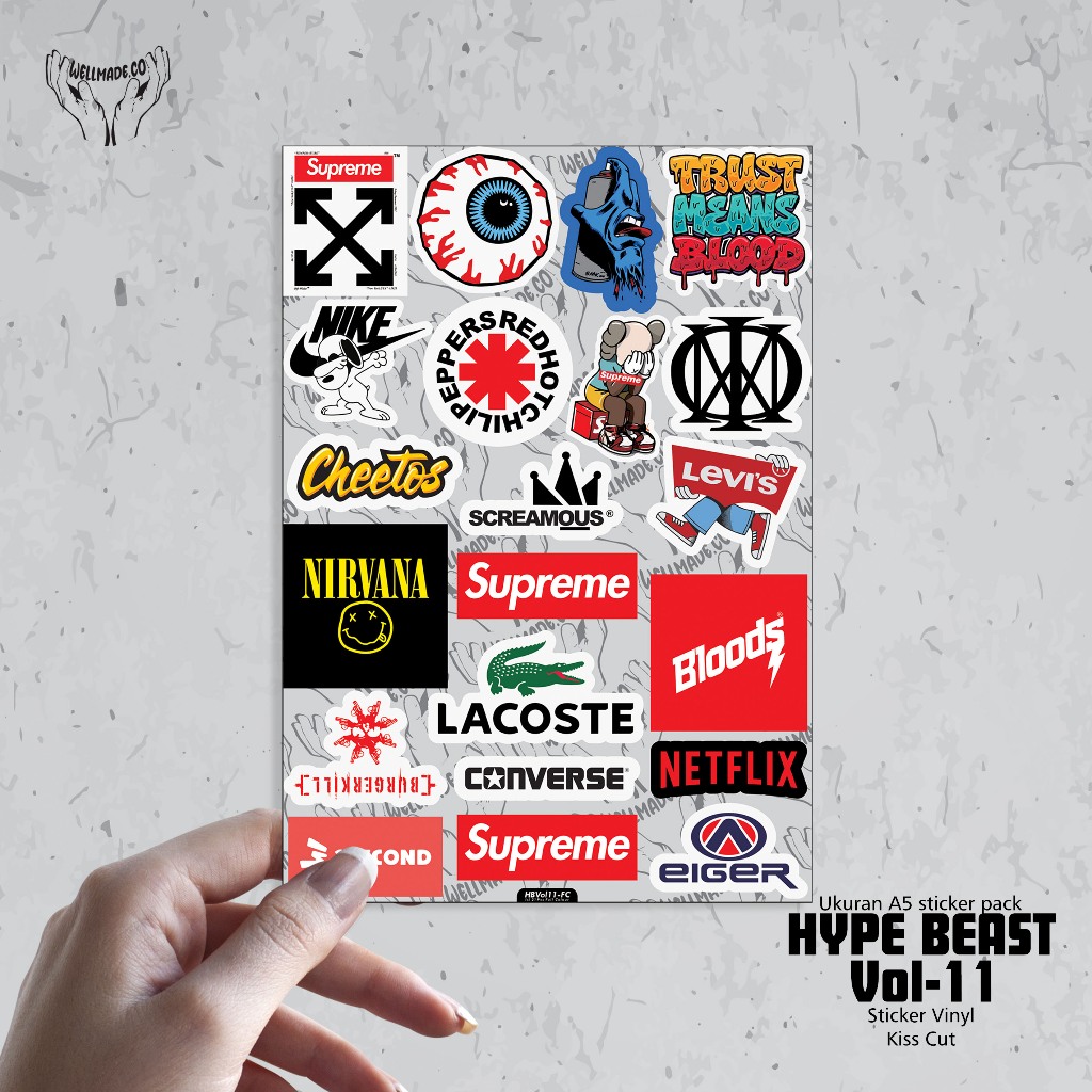 

Sticker Pack HYPE BEAST Tumblr Helm Laptop VOL11 FULL COLOUR