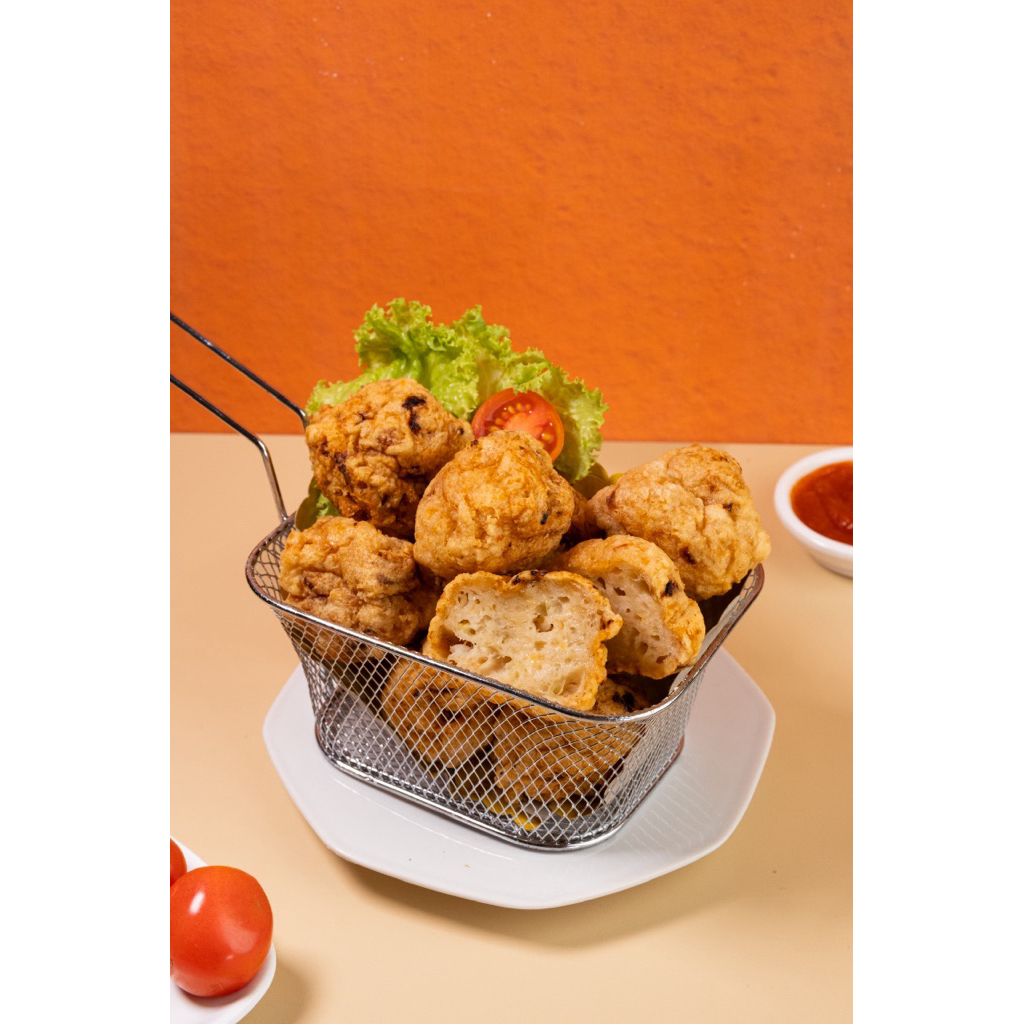 

Bakwan Goreng Full Ayam dan Udang Homemade | Camilan Sehat Frozen Food Praktis | Bakso Goreng