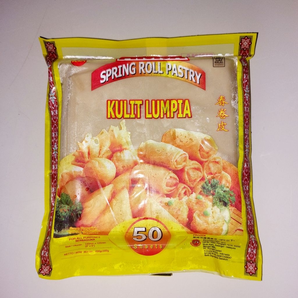

FINNA Spring Roll Pastry Kulit Lumpia 125 mm × 125 mm (200 gr)