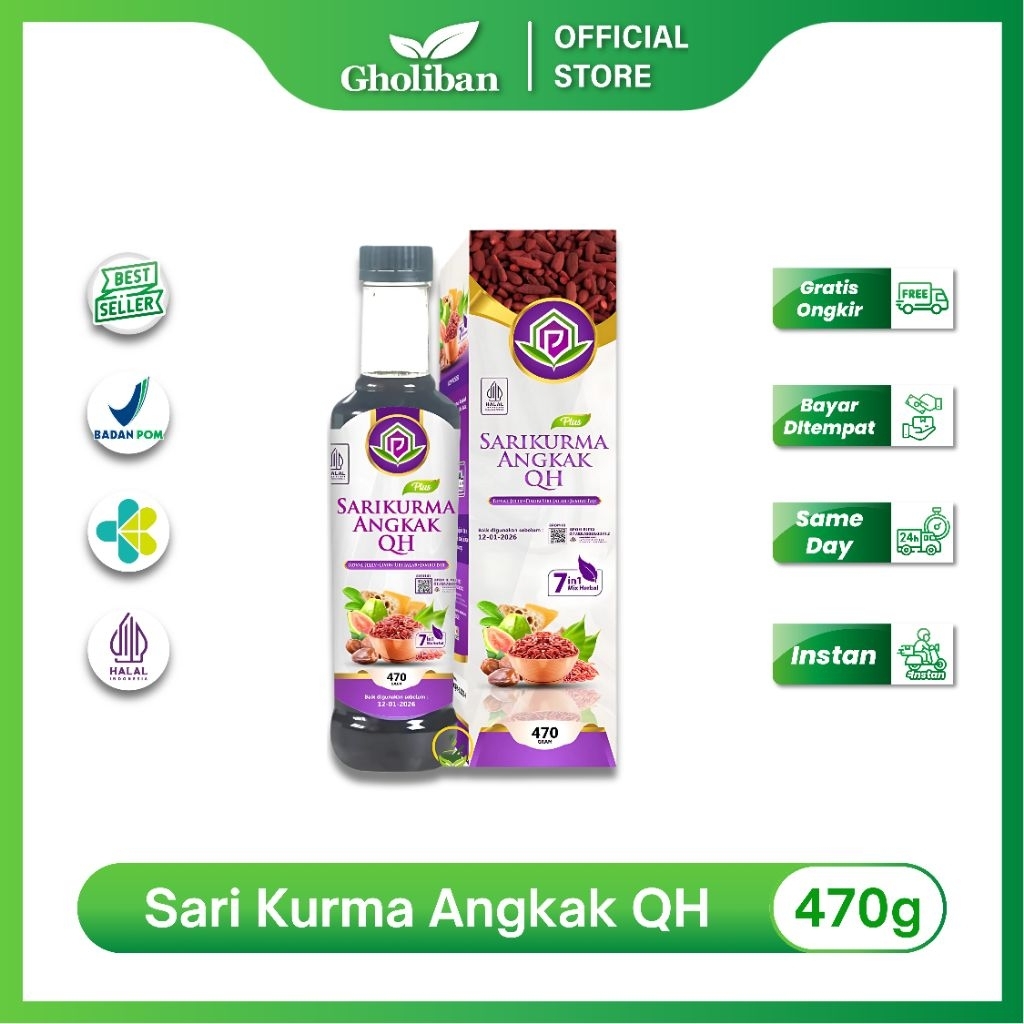 

Madu Sari Kurma Angkak Plus Qusthul Hindi 7in1 Pondok Herbal 470g Meningkatkan Daya Tahan Tubuh