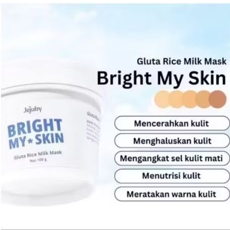 JEJUBY Gluta Rice Milk Mask & Sakura Milk Mask with scrub