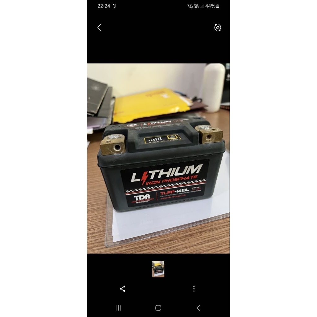 Aki TDR TLFP 14BL Untuk Motor ZX25R CBR250RR