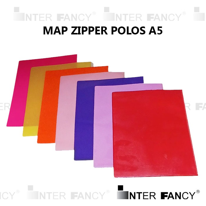 

Map Dokumen Nota Plastik Zipper Polos. Berfungsi untuk menyimpan dokumen atau benda lainnya. Bahan Plastik tidak kaku. Ukuran A5. Terdiri dari 7 warna.