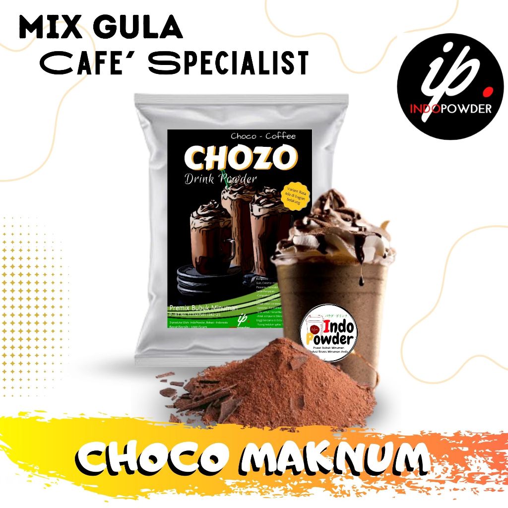 

Indopowder - Bubuk CHOCO / COKLAT MAKNUM 1Kg Untuk Cafe, Waralaba dan Usaha Minuman Kekinian
