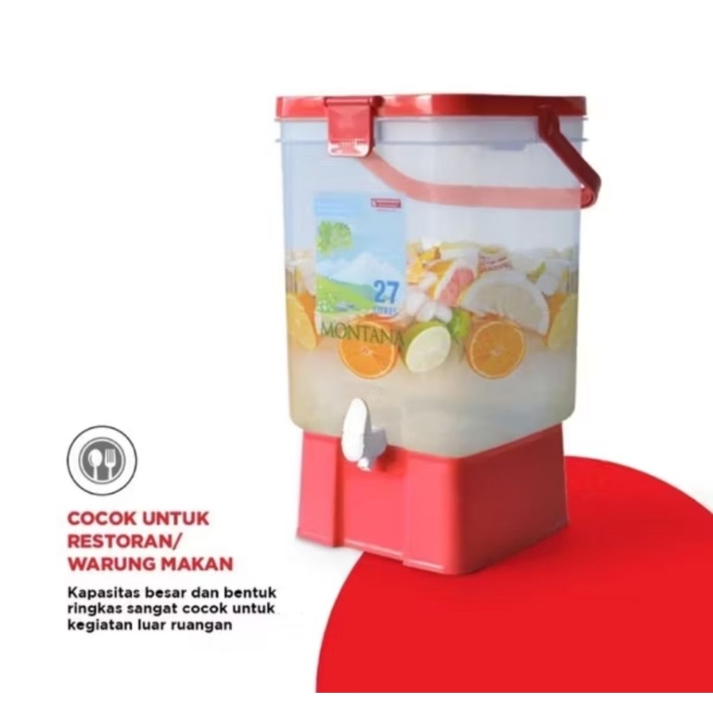 Dispenser air minum / montana water dispenser 27 liter / dispenser es teh