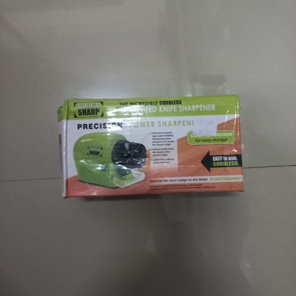 

Swift Sharp Cordless Motorized Knife Sharpener.