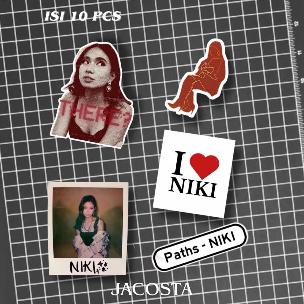 

STIKER SHEET NIKI | Stiker NIKI Aesthetic | Vinyl Waterproof untuk Laptop, HP, Botol Minum, Buku