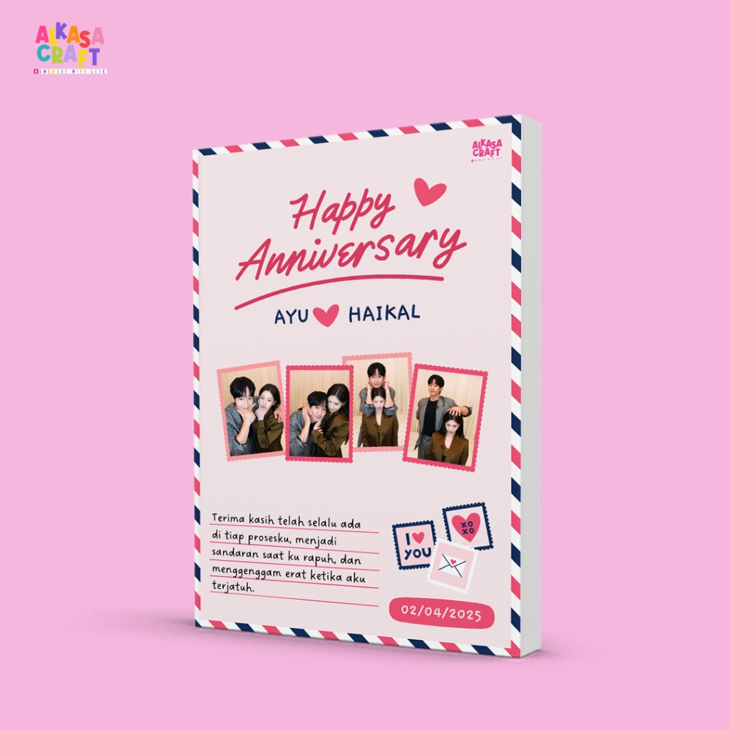 

Kado Ulang Tahun - Kado Anniversary - Buku Custom Isi dan Cover - Custom Nama - Alkasa Craft