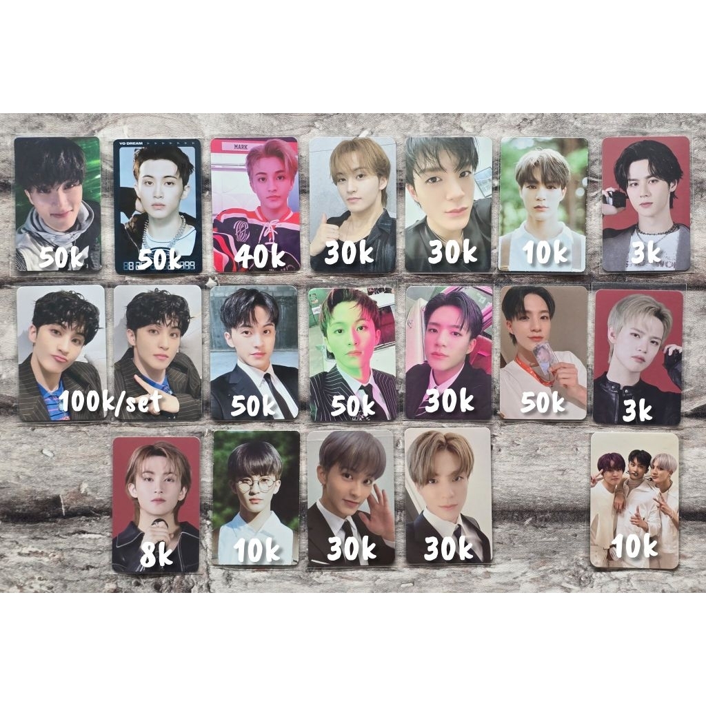 NCT DREAM 127 MARK JENO PC PHOTOCARD jas cgv mystery lab movie dreamscape pob slide mouth keyring km