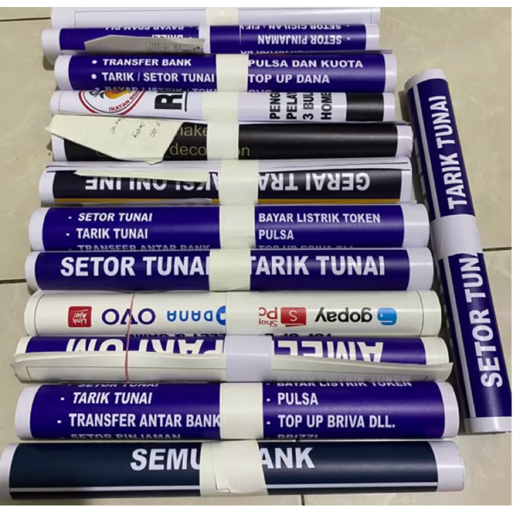 

Stiker Vinyil Print Uv Untuk neon box Custom Design