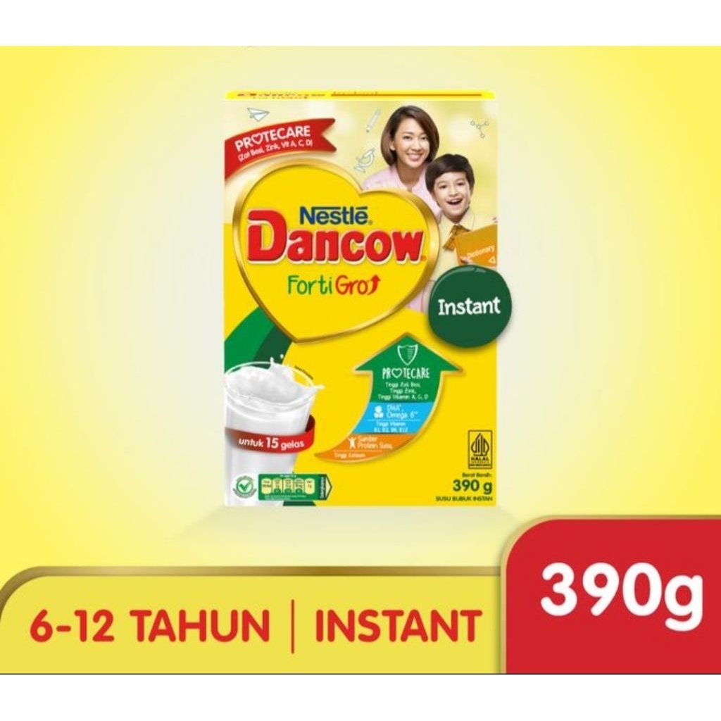 

DANCOW SUSU BUBUK FORTIGRO FULL CREAM/COKELAT/INSTANT 390GR