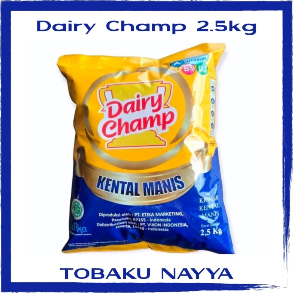 

Susu Kental Manis Dairy Champ 2.5kg Pouch Jumbo - Krimer Kental Manis