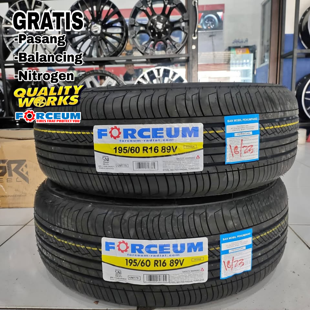 BAN MOBIL 195/60 R16 FORCEUM ECOSA - BAN MOBIL STANDAR XL7 BRV XPANDER 195 50 R16