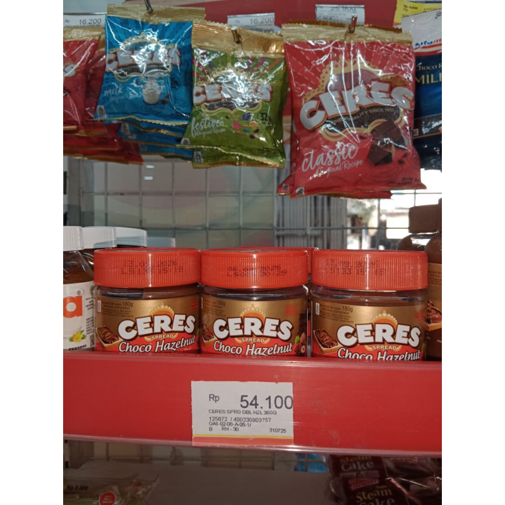 

DAPAT 2 CERES CHOCO HAZELNUTS 180gr - selai cokelat - coklat promo