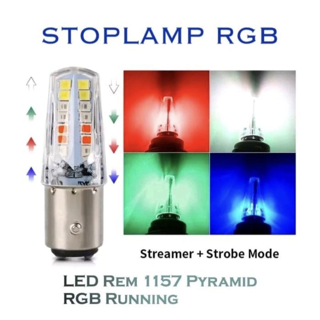 Lampu Led Bayonet PIRAMIDA 32 Led 2 kaki Running Lampu Rem KEDIP Lampu Stop Motor Mobil