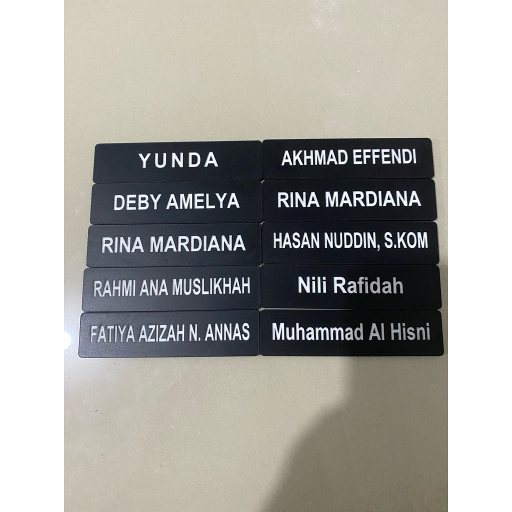 

{COD} Langsung jadi Nama Dada GRAFIR Hitam DOFF