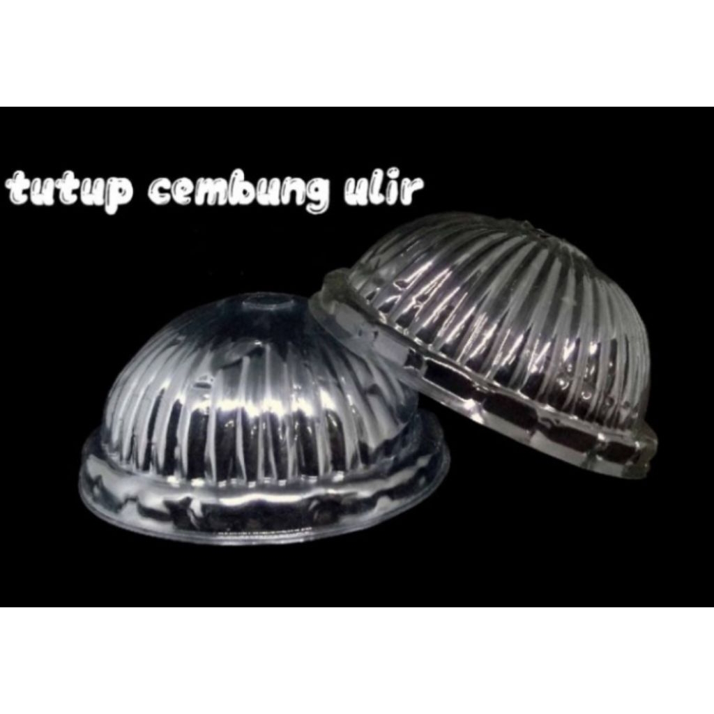 TUTUP GELAS CEMBUNG ULIR isi 50 pcs