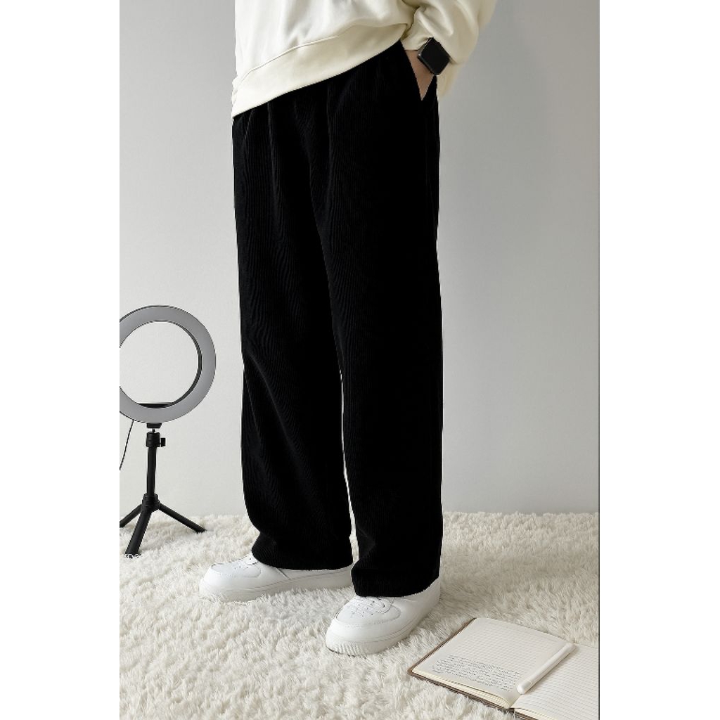 Celana Corduroy  Pria longgar premium nyaman murah