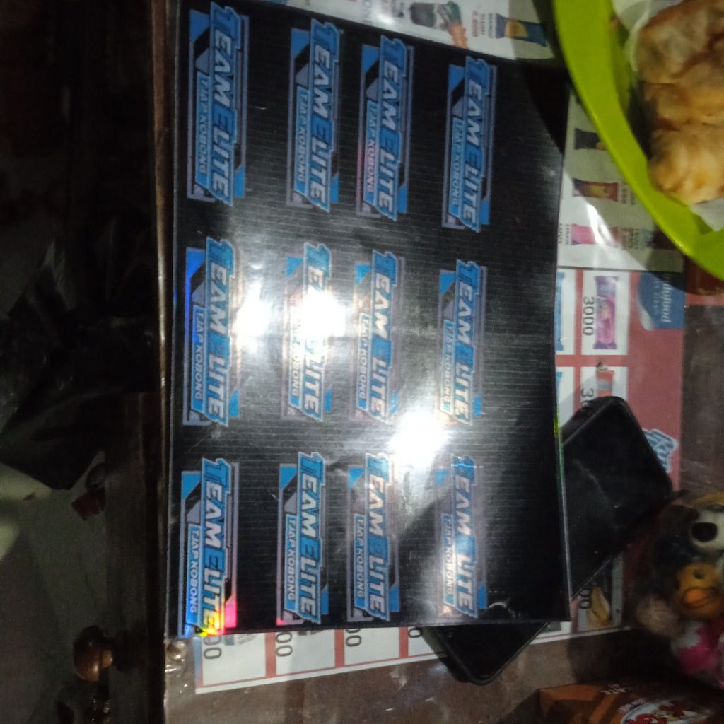

stiker team elit lembaran