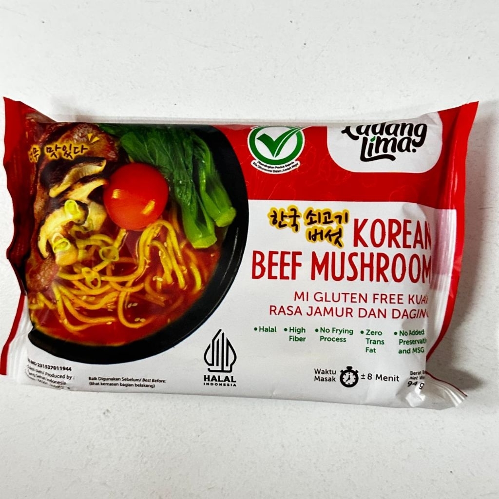 

Ladang Lima Mie Gluten Free Korean Beef Mushroom 94gram