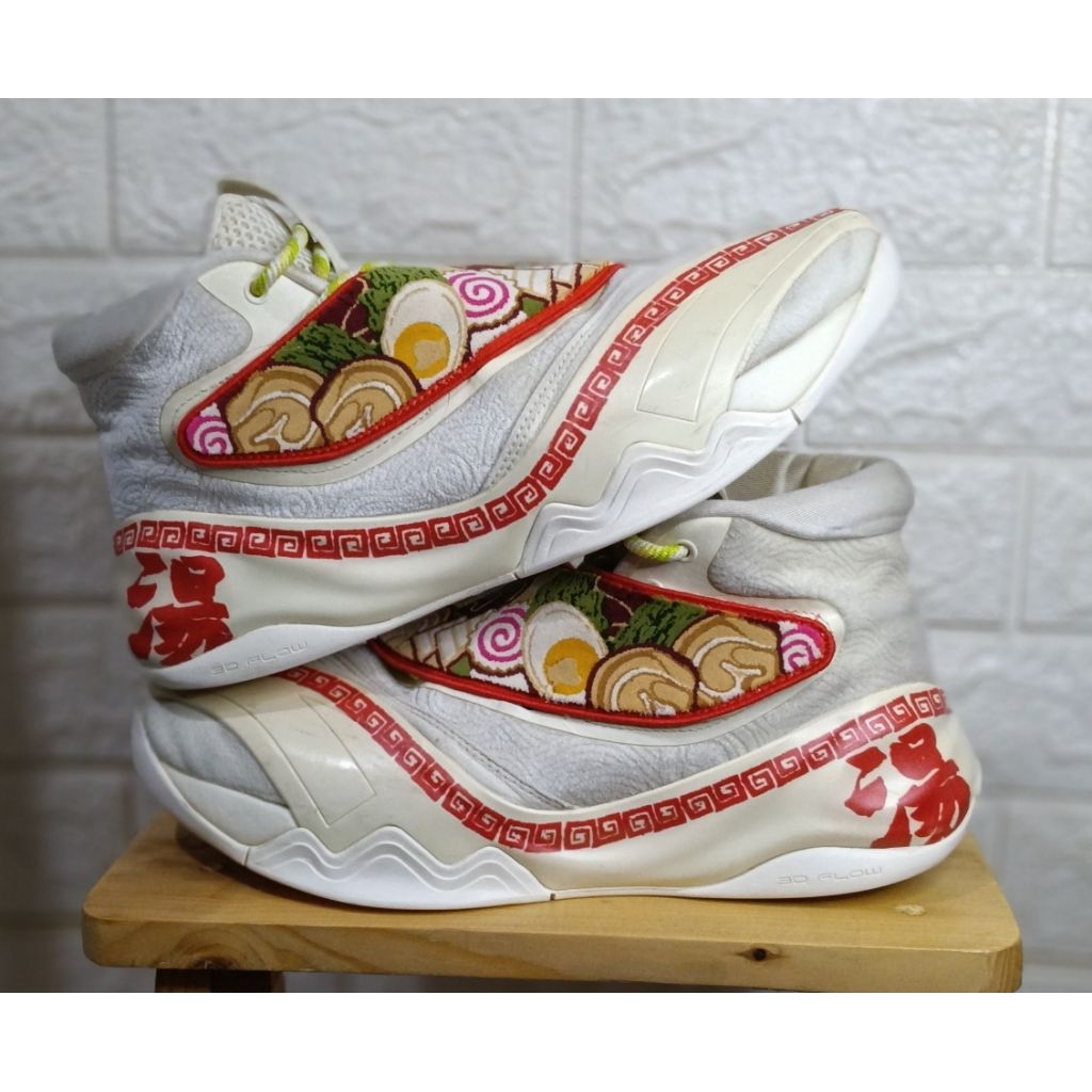 Sepatu Basket original Anta KT6 'White Red Soup' size 42