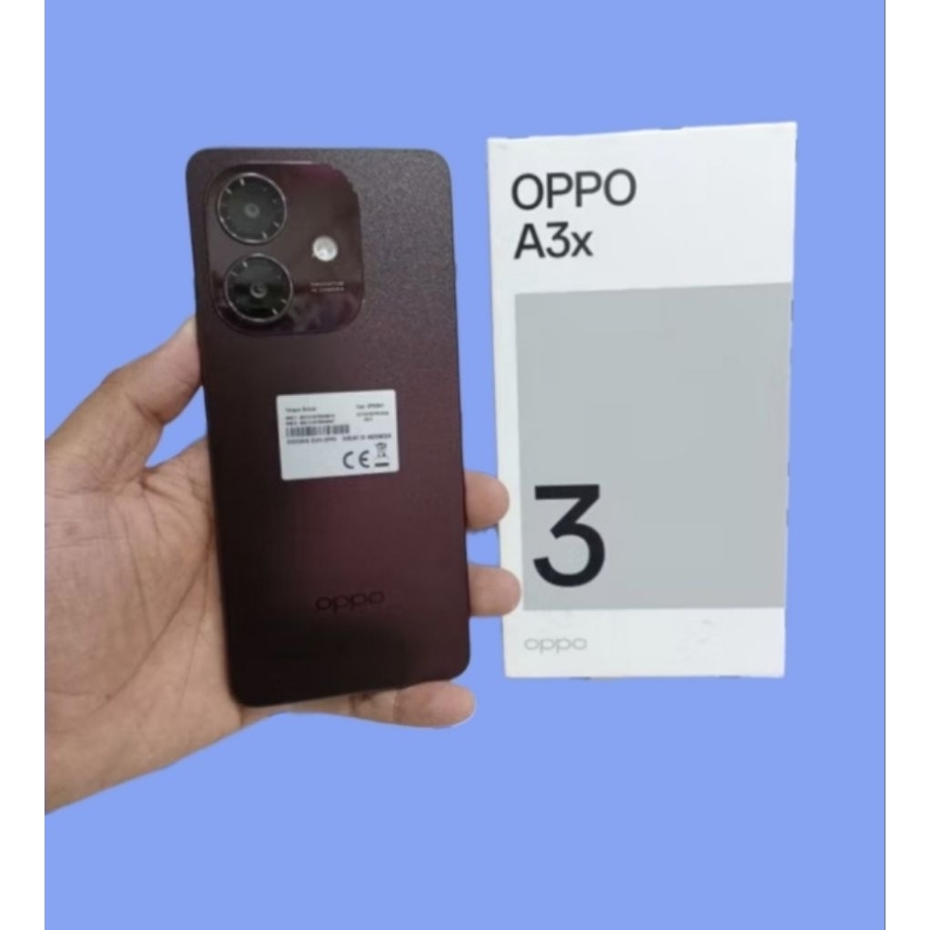 oppo a3x hp second versi ram4 64gb original lengkap siap pakai