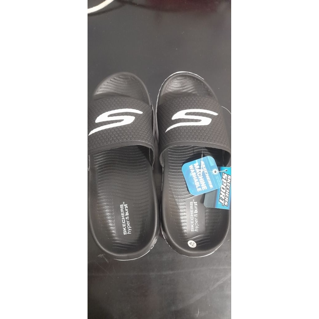 Sandal Slop Skechers Hyperburst Pria Size 42