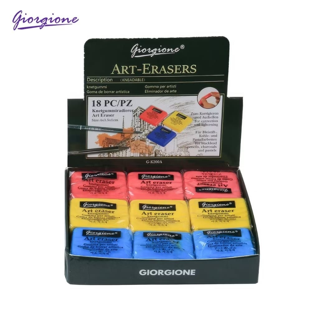 

Giorgione Art Eraser Penghapus Clay Warna Kneadable Eraser