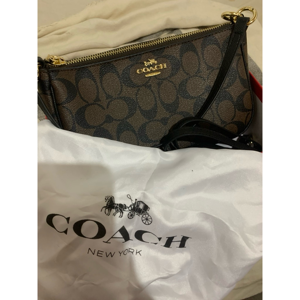 COACH TOP HANDLE BAG SIGNATURE PRELOVED